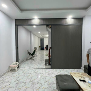 Vách ngăn rèm tổ ong hệ 28 khung đôi