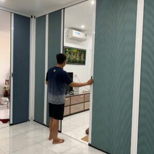 Vách ngăn tổ ong hệ nối cánh hệ 45 hình L xích đôi