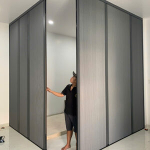 Vách Ngăn Tổ Ong Hình L Hệ Xích 3 Cánh Nối